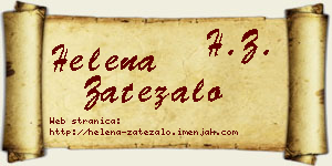 Helena Zatezalo vizit kartica